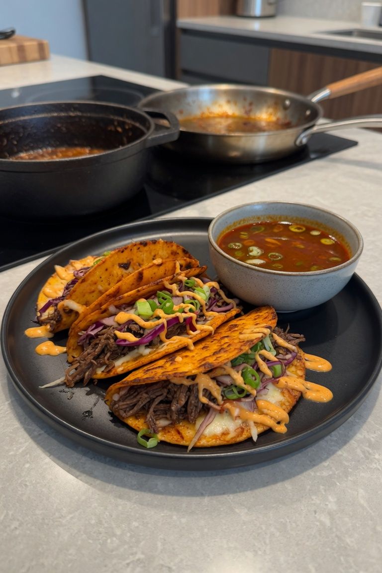 🌮🔥 Korean BBQ Birria Tacos — 2