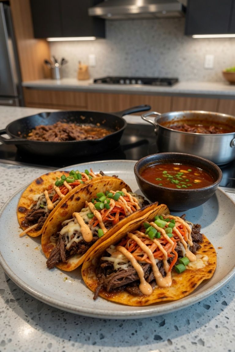 🌮🔥 Korean BBQ Birria Tacos — 4