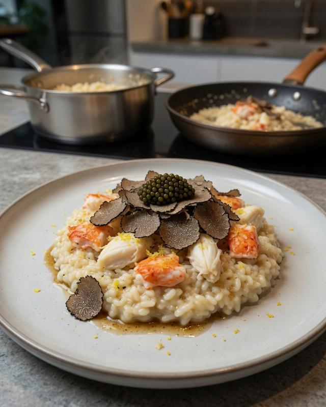 🦀🖤 Truffle & Caviar King Crab Risotto — photo 1