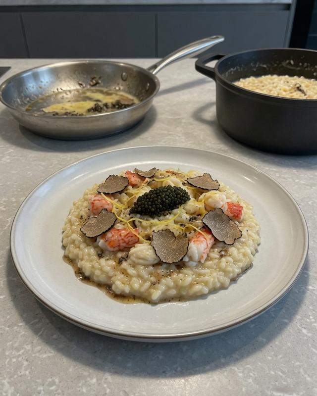 🦀🖤 Truffle & Caviar King Crab Risotto — photo 2
