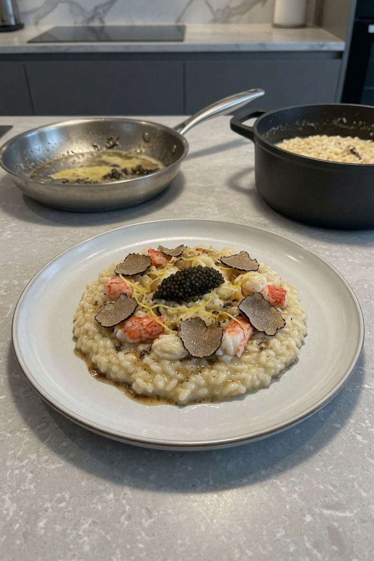 🦀🖤 Truffle & Caviar King Crab Risotto — 2