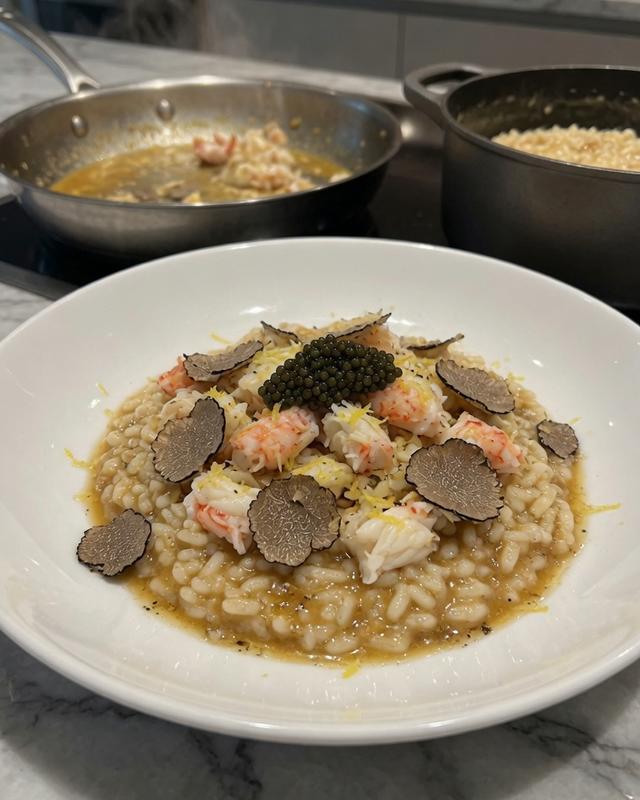 🦀🖤 Truffle & Caviar King Crab Risotto — photo 3