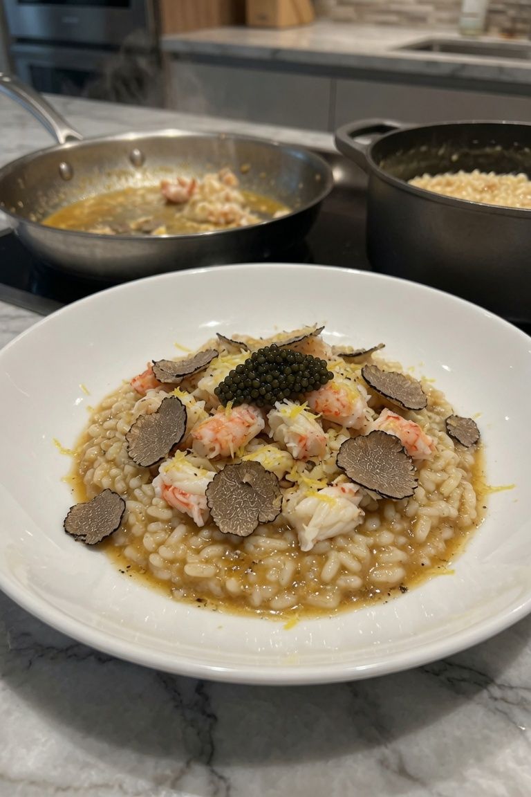 🦀🖤 Truffle & Caviar King Crab Risotto — 3