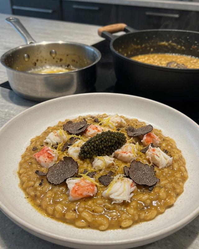 🦀🖤 Truffle & Caviar King Crab Risotto — photo 4