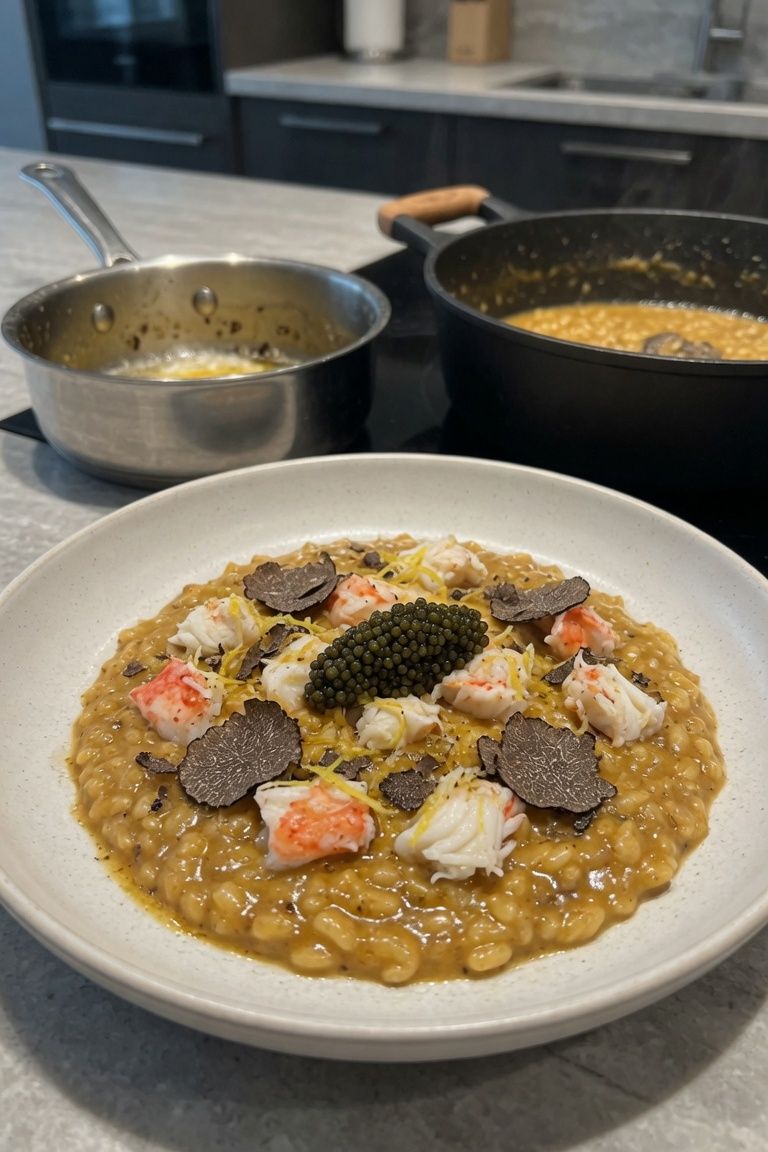 🦀🖤 Truffle & Caviar King Crab Risotto — 4