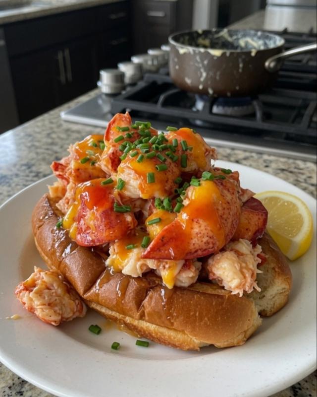 🦞🧈 Brown Butter Lobster Roll on a Toasted Croissant — photo 1
