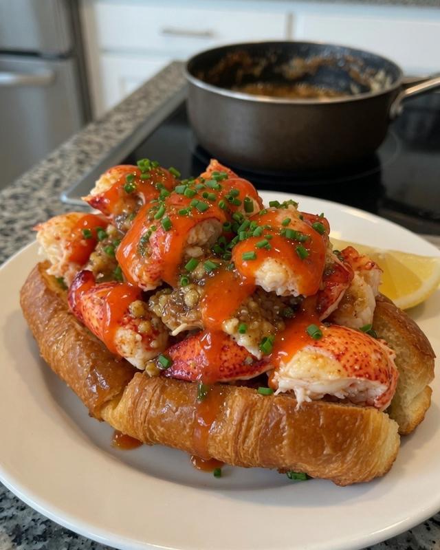 🦞🧈 Brown Butter Lobster Roll on a Toasted Croissant — photo 3