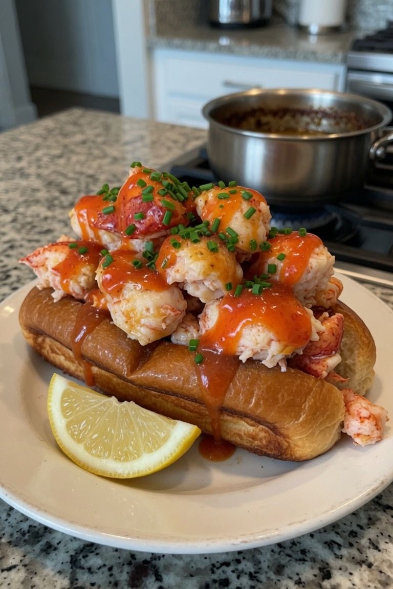 🦞🧈 Brown Butter Lobster Roll on a Toasted Croissant — 4