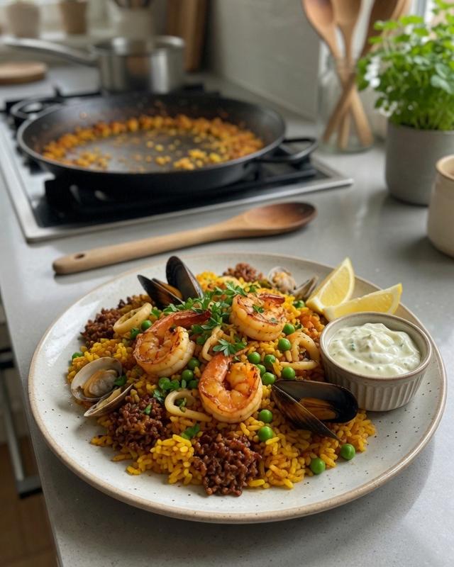 🦐🍚🍋 Golden Socarrat Paella — photo 4