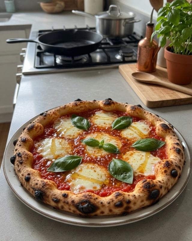 🍕🌶️🍯 Blistered Neapolitan Pizza: Nonna’s Vesuvius Margherita with Hot Honey — photo 2