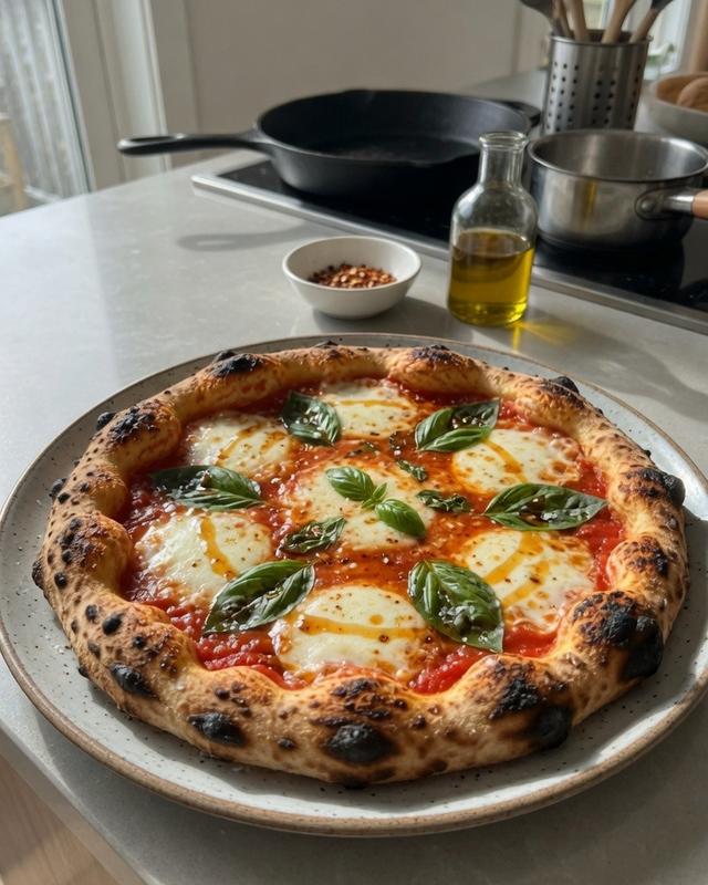 🍕🌶️🍯 Blistered Neapolitan Pizza: Nonna’s Vesuvius Margherita with Hot Honey — photo 3