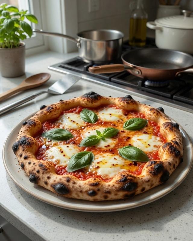 🍕🌶️🍯 Blistered Neapolitan Pizza: Nonna’s Vesuvius Margherita with Hot Honey — photo 4