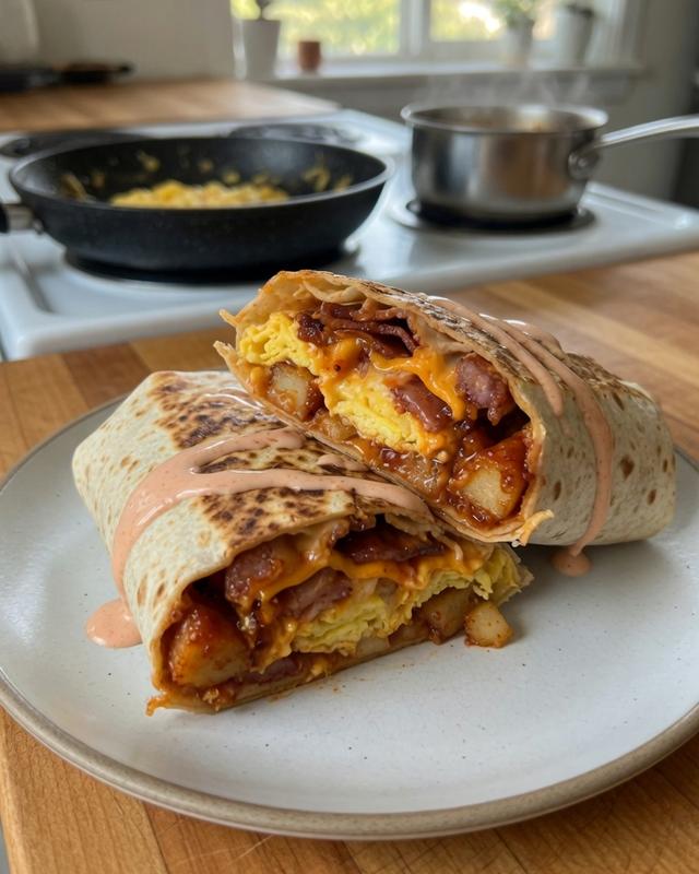 🌯🌶️ Gochujang Sunrise Burrito — photo 1