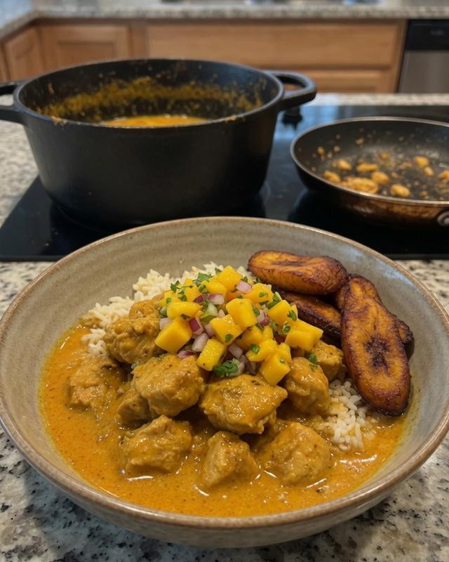 🥥🍛 Caribbean Coconut Curry Chicken Bowl — photo 2