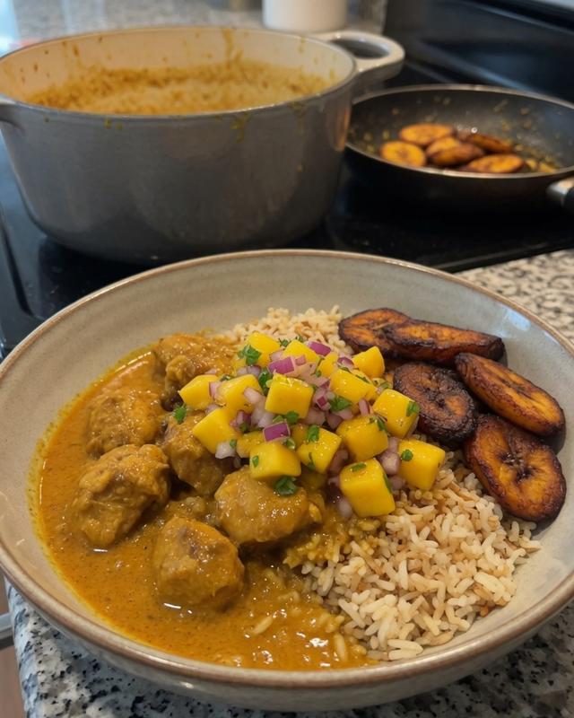 🥥🍛 Caribbean Coconut Curry Chicken Bowl — photo 3