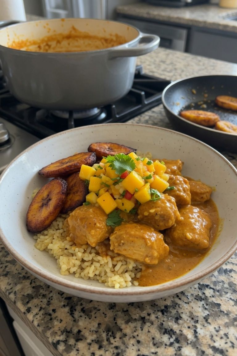 🥥🍛 Caribbean Coconut Curry Chicken Bowl — 4