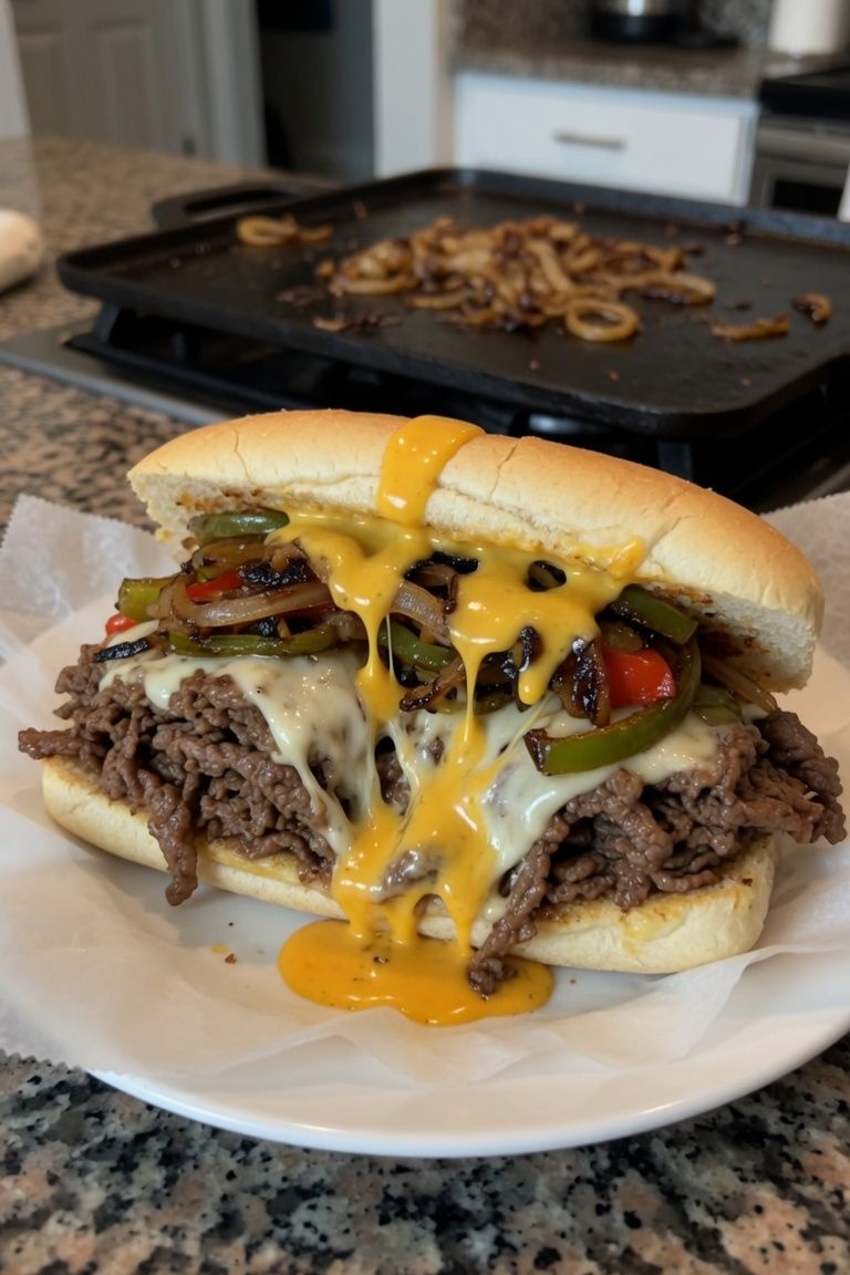 🧀🥩 Authentic “Whiz Wit” Philly Cheesesteak — 1