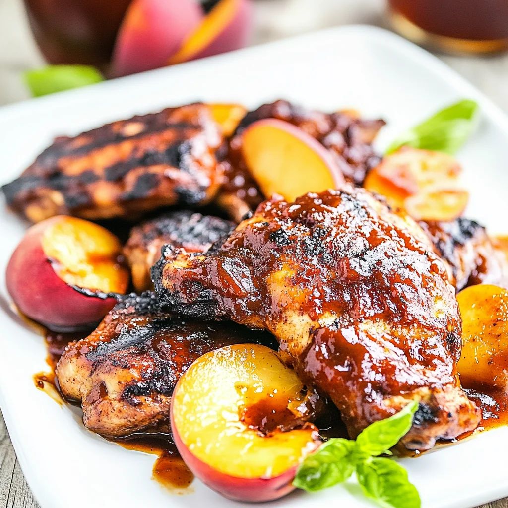 Smoky Peach & Bourbon Glazed Chicken Plate — 2