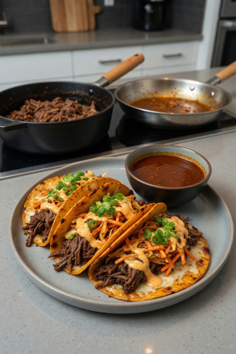 ๐ฎ๐ฅ Korean BBQ Birria Tacos