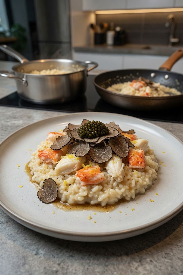 🦀🖤 Truffle & Caviar King Crab Risotto — 1