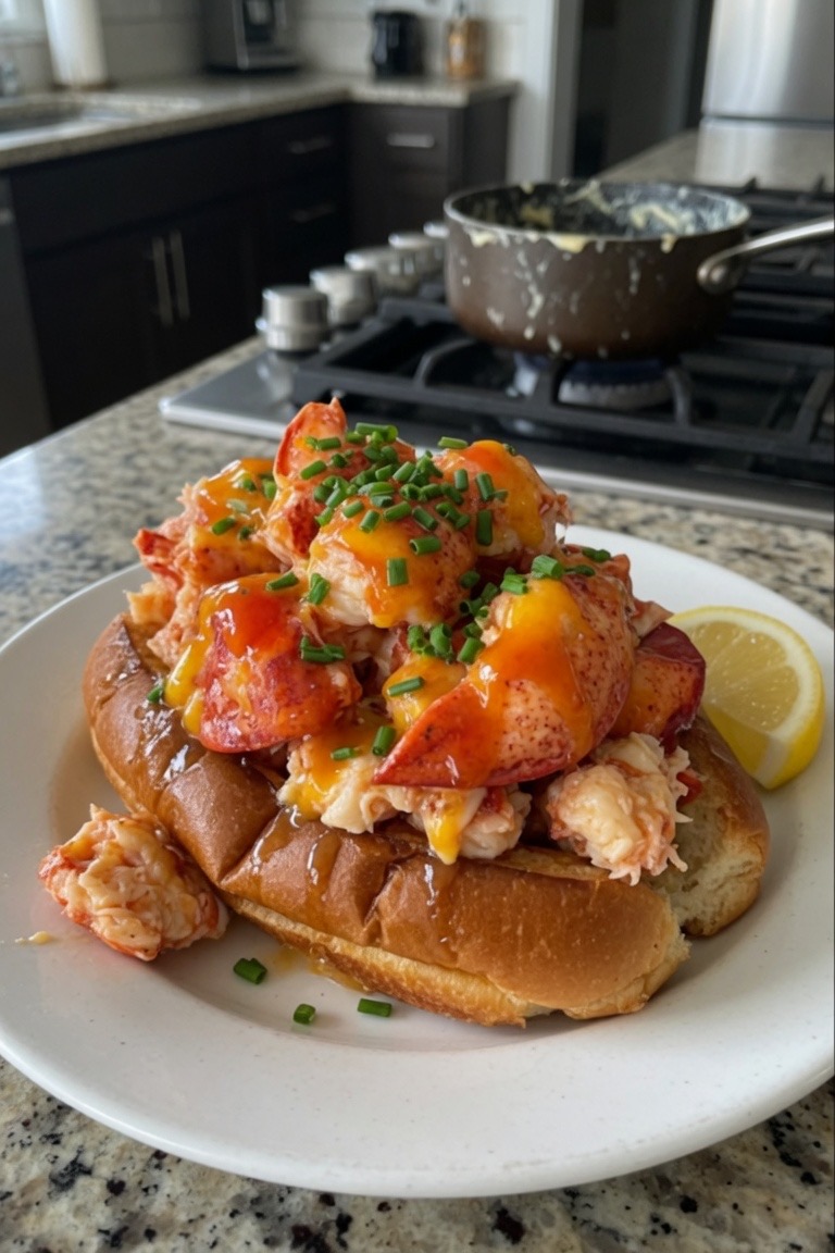 π¦π§ Brown Butter Lobster Roll on a Toasted Croissant