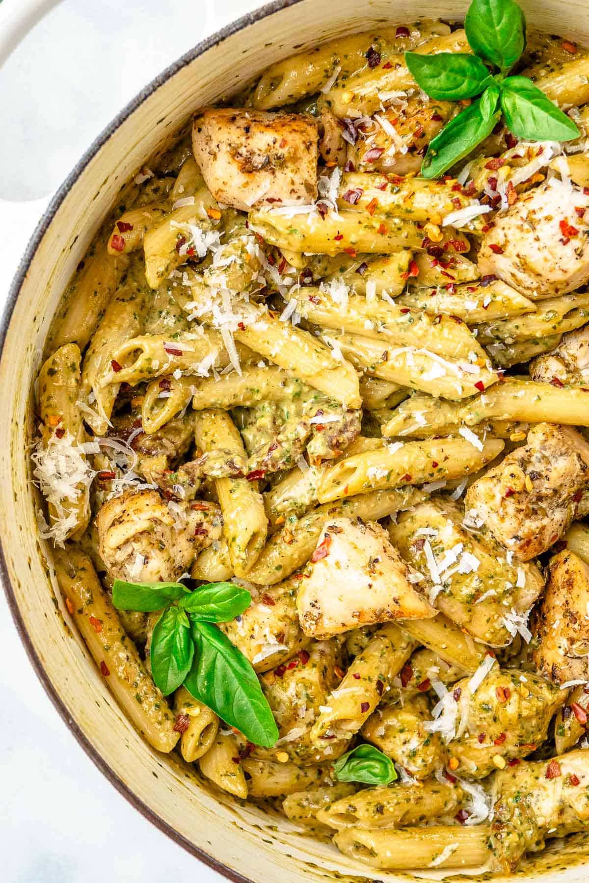 Chicken pesto pasta