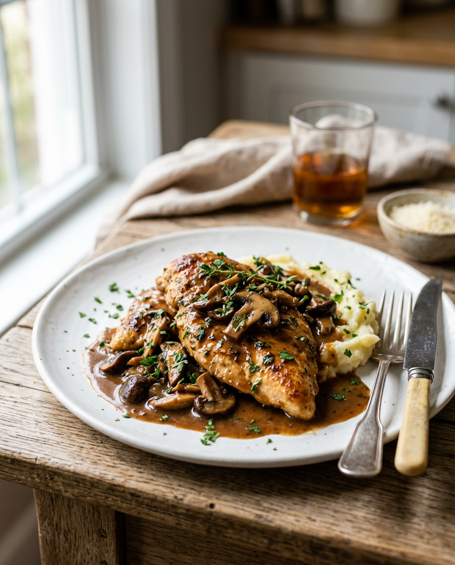 Chicken Marsala with Wild Mushrooms — 1