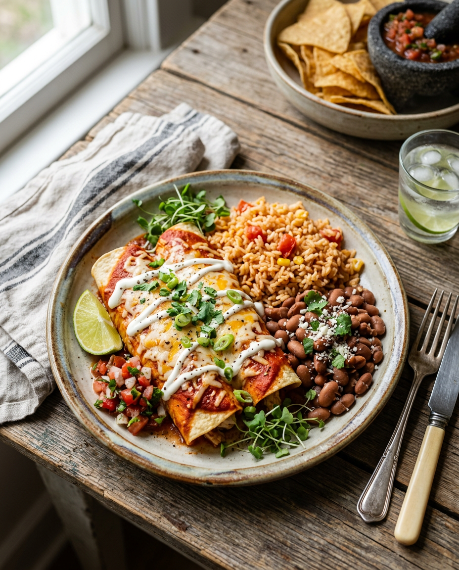 Green Chile Chicken Enchiladas — 4