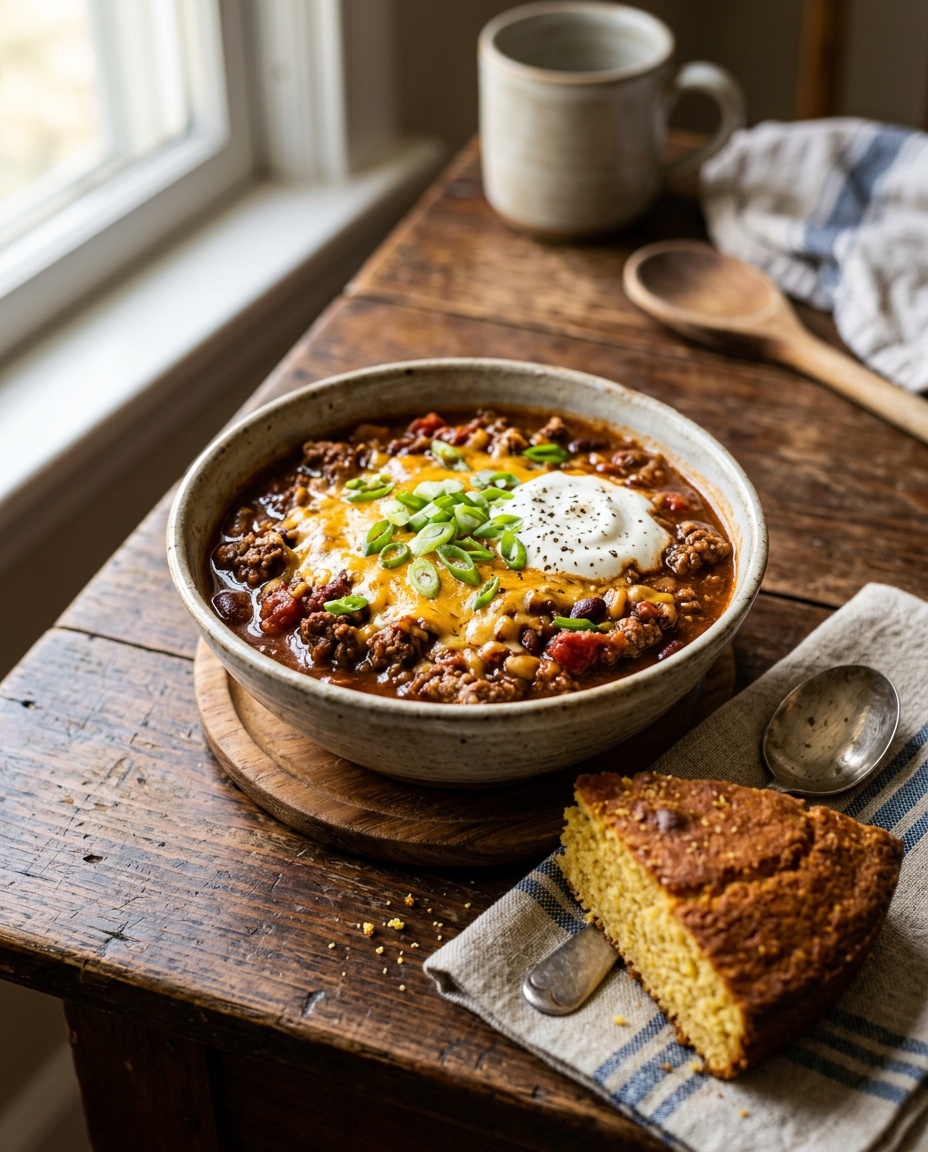 Slow-Cooked Utah Chili Bowl — 1