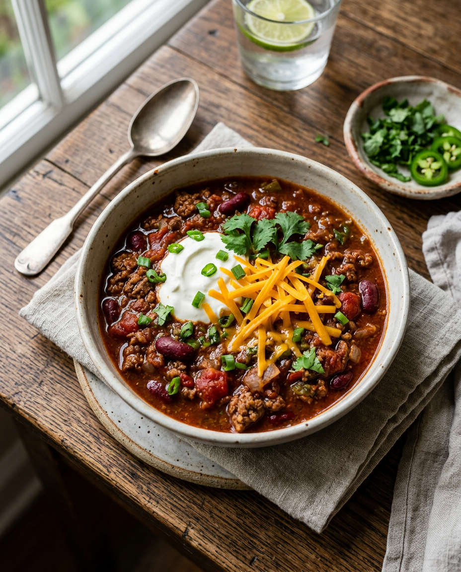 Slow-Cooked Utah Chili Bowl — 4