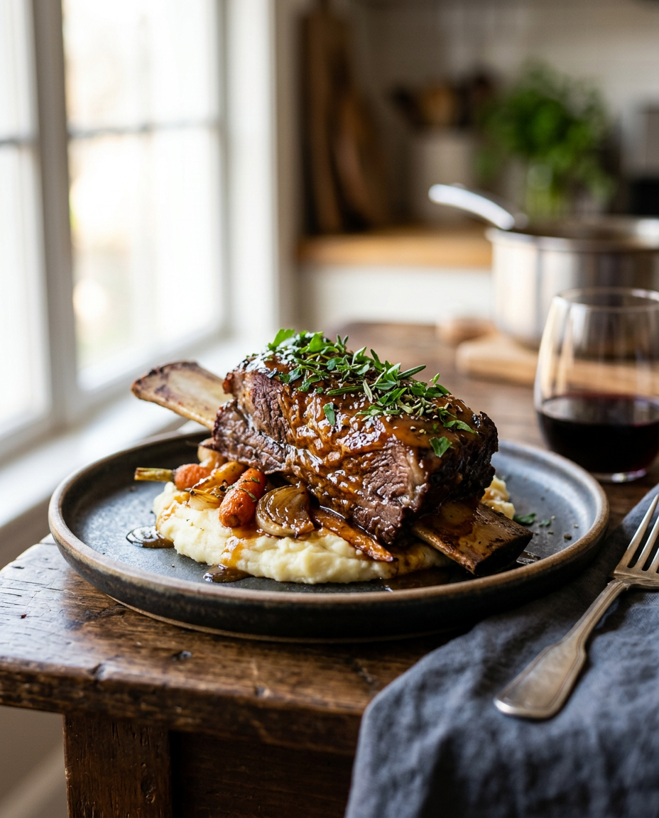 Braised Short Ribs with Red Wine Polenta — 3