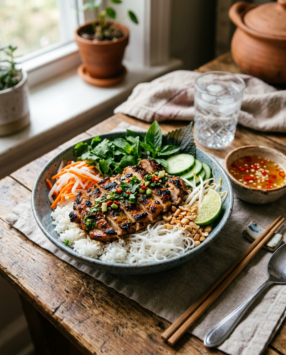 Lemongrass Chicken Rice Bowl — 1